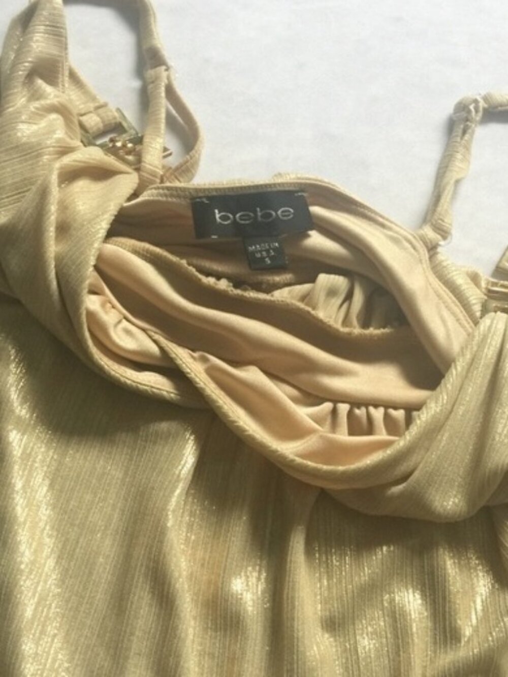 Bebe Gold Top - Picture 2 of 4